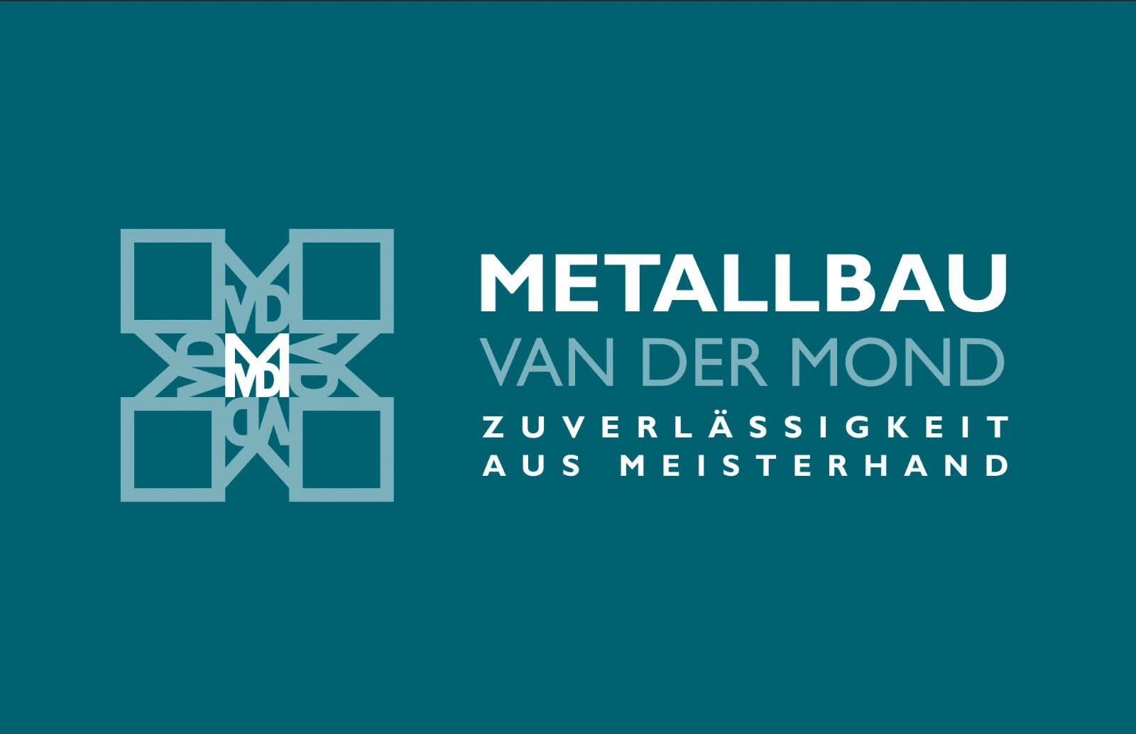 Metallbau van der Mond Logo: Meisterbetrieb für Stahl- und Metallbau in Halstenbek